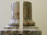 HandicraftFior di Pesco Carnico Marble Column Books Support-Berlin